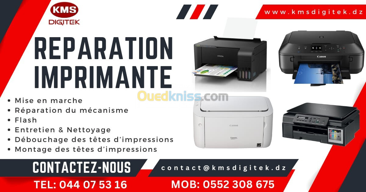 Reparation imprimante/ Photocopieuse / Fax....