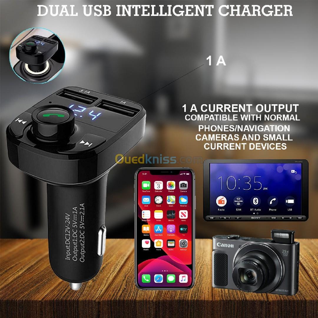 Car X8 Wireless Bluetooth FM Transmitter Kit USB Fast Charger Adapter Mp3 Player