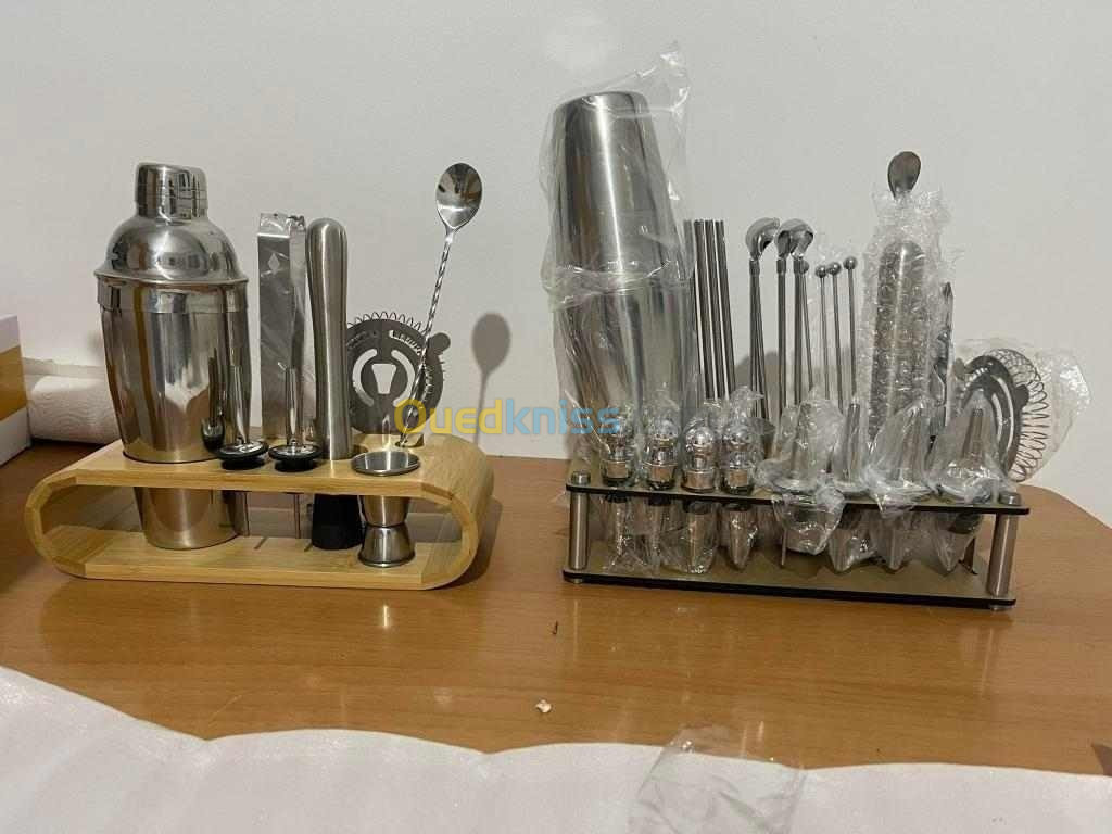 Kit Pro Cocktail Shaker 750mL 10Pcs En Acier Inoxydable INOX.