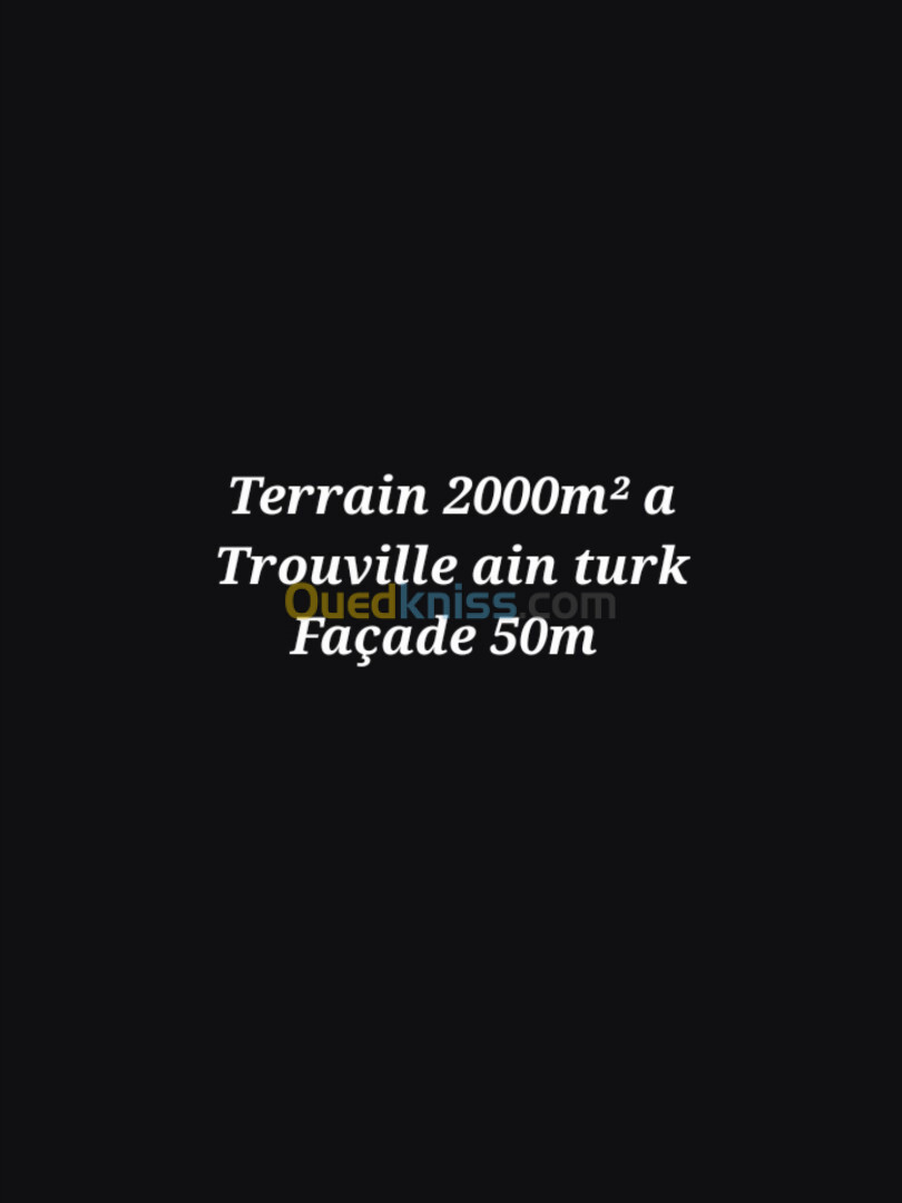 Vente Terrain Oran Ain el turck