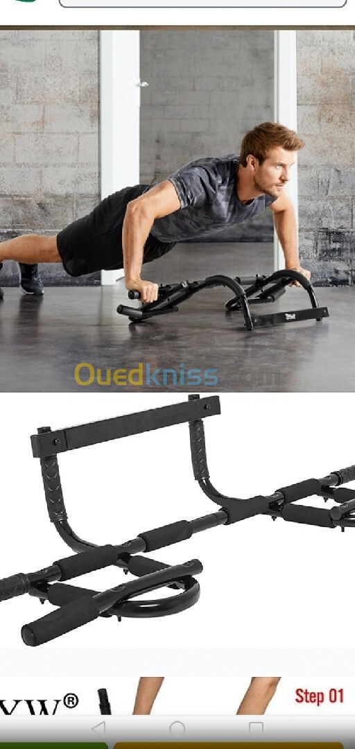 Barre a fix Extreme de traction Iron Gym  multifonctionnelle antidérapant