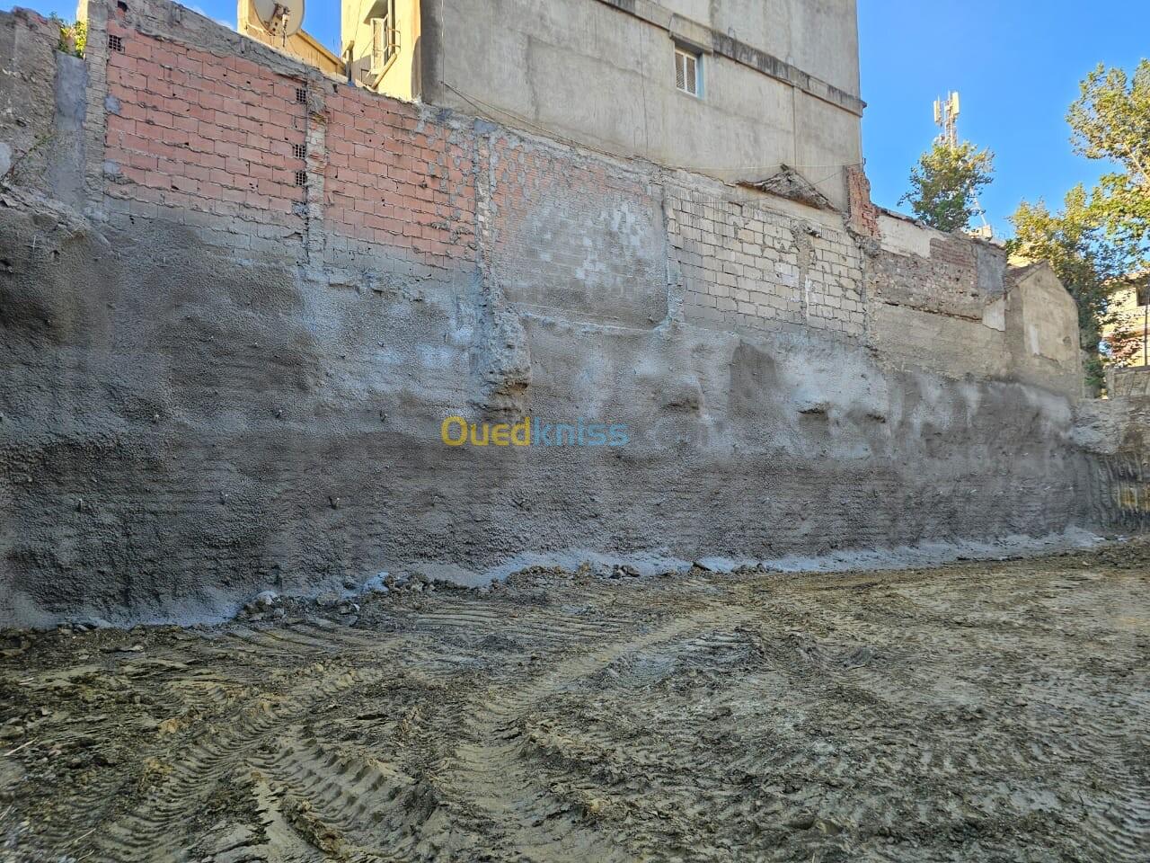 Béton projeté et clouage 