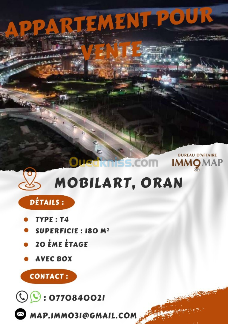 Vente Appartement F4 Oran Oran