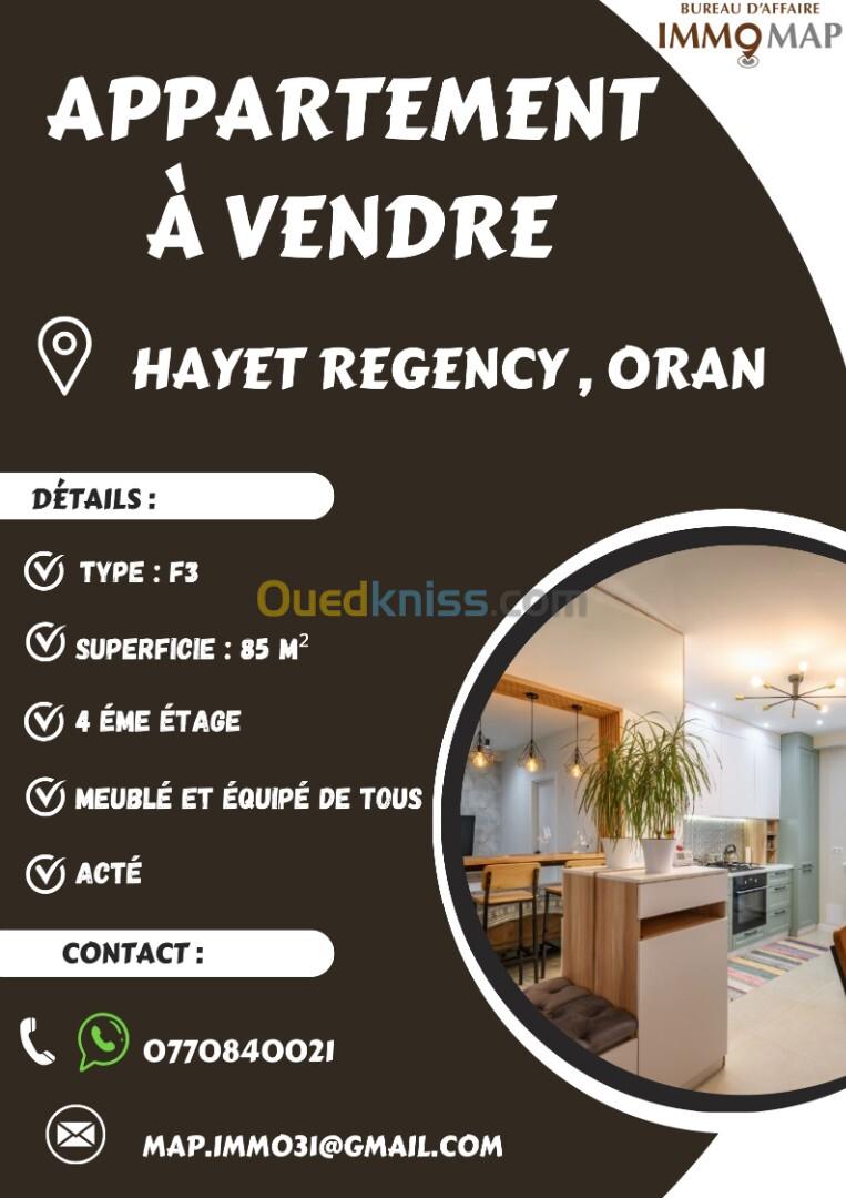 Vente Appartement F3 Oran Oran