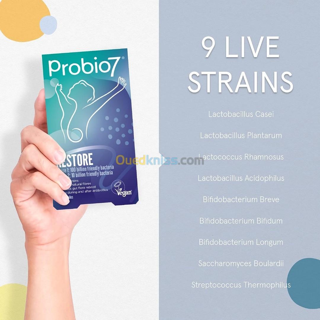 Probio7 Restore (probiotiques Restauration) Phase 1 100 milliards de bactéries Phase 2 10 milliards 