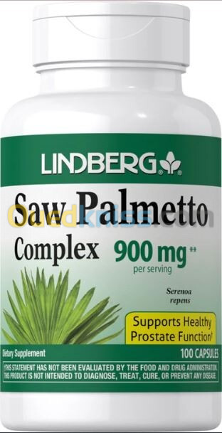 LINDBERG Saw Palmetto Complexe de palmier nain, 900 mg (par portion), 100 capsules