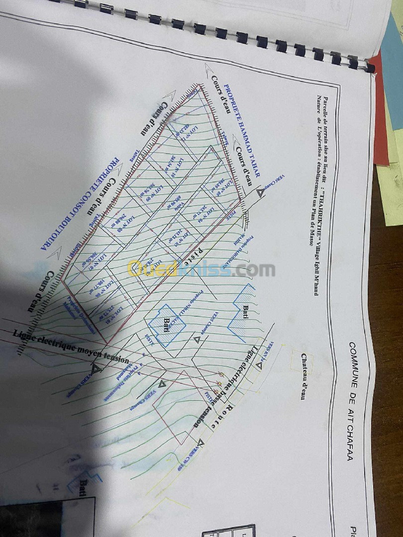 Vente Terrain Tizi Ouzou Ait chaffaa