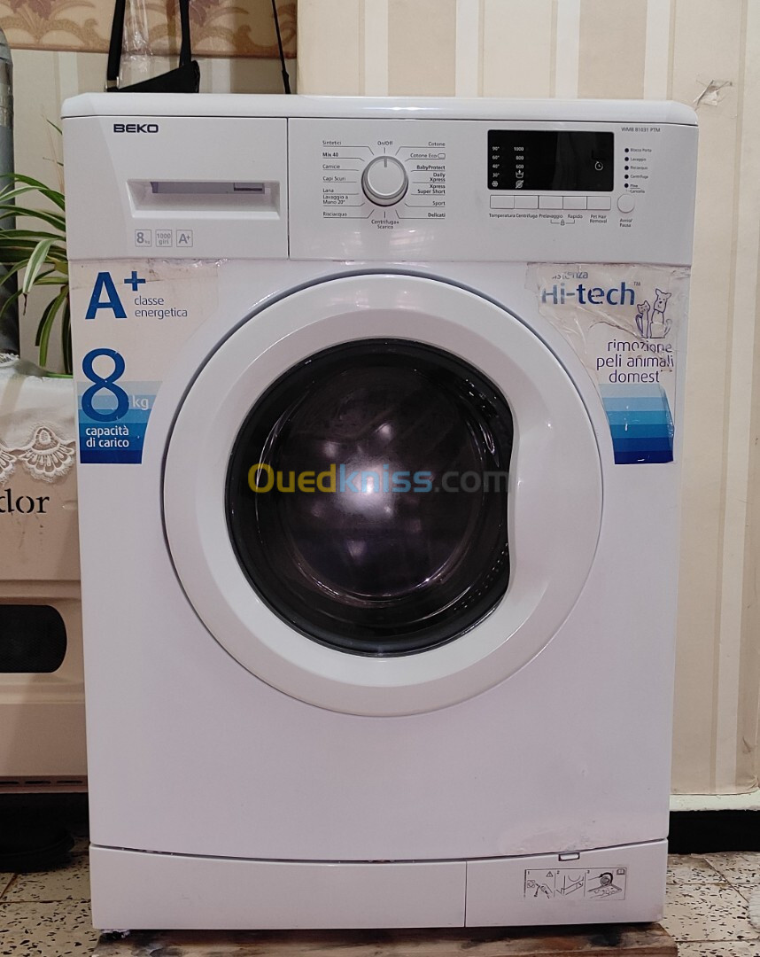 Machine à laver beko 8kg italienne 