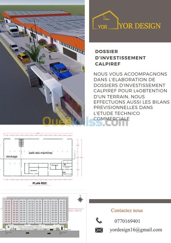 plan architecturales pour permis de construire, 3D et rendu  