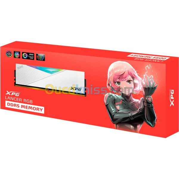 ADATA XPG LANCER DDR5 32GO 6400MHz CL38 RGB WHITE