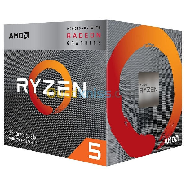 RYZEN 5 3400G 4-COEURS 8-THREADS 3.7GHZ 4MO CACHE 65W VGA RX VEGA11 BOX