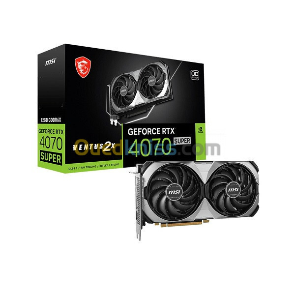 MSI SUPER RTX 4070 VENTUS 2X 12GB GDDR6X PCIe4.0 3x DP1.4 ,1xHDMI 2.1 