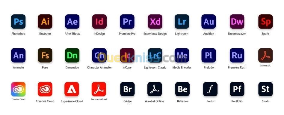 Adobe Creative Cloud All Apps 2025 - Individuel 12 Mois