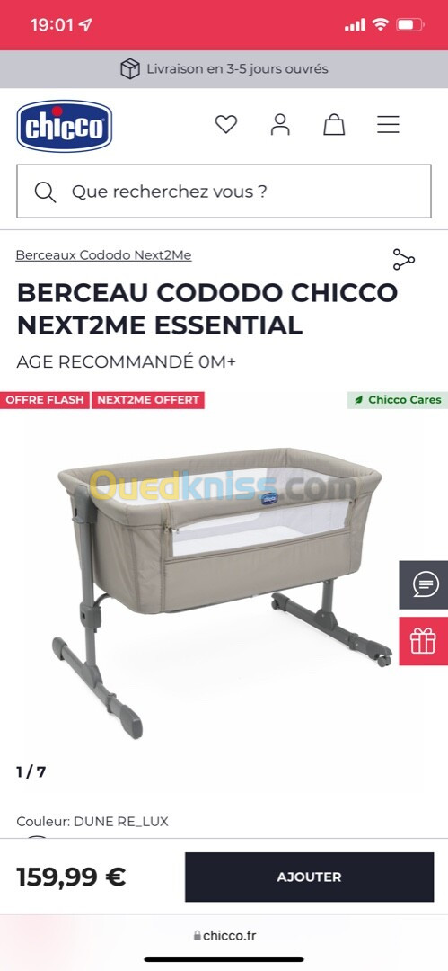 Cododo Chicco + matelas 