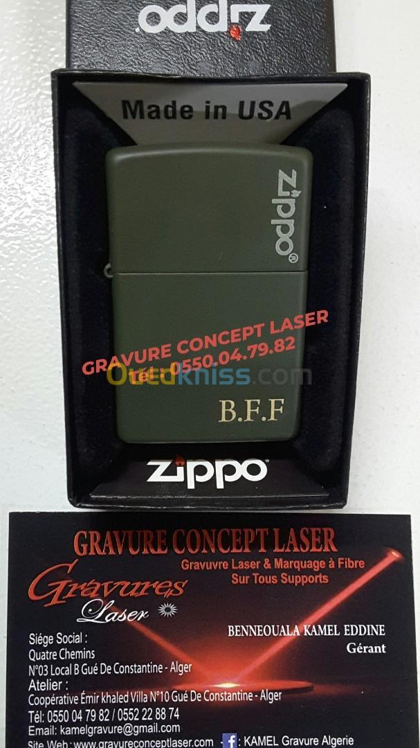 Gravure laser sur Inox / Laiton -Cuivre