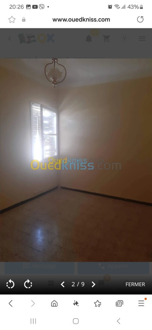 Location Appartement F3 Sétif Setif