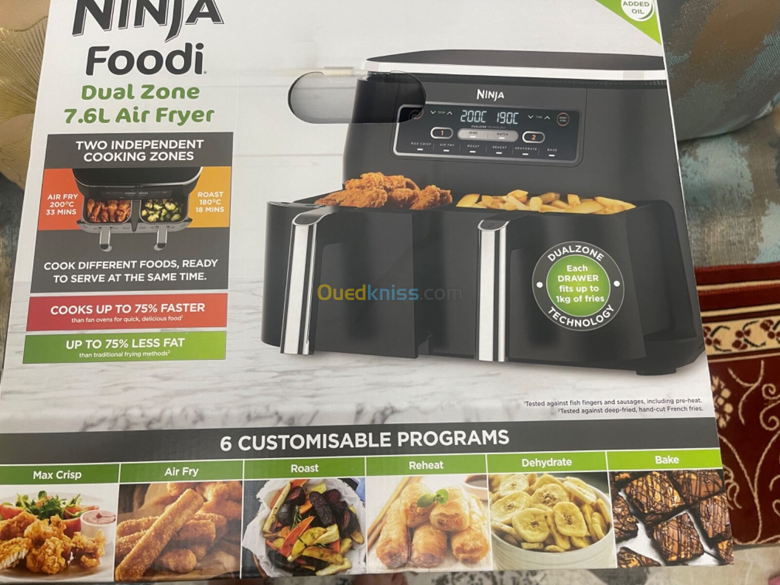 Air Fryer Ninja friteuse sans huile 7.5L