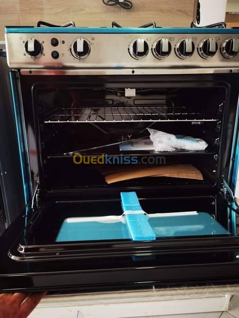 Cuisinière midea 4 feux ventilé / 5 feux inox 