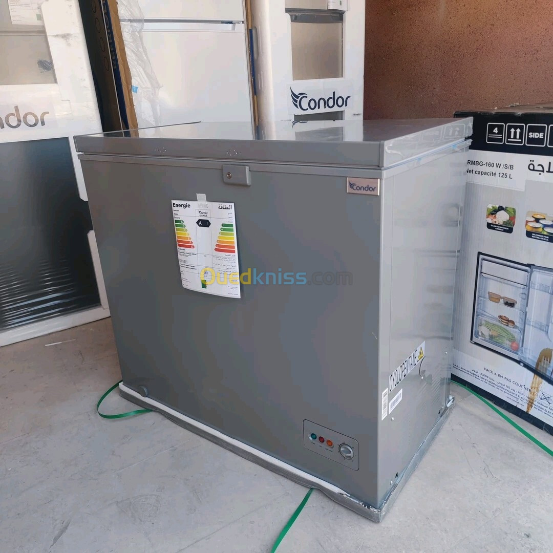 Congélateur condor 390 litre gris 1m10 