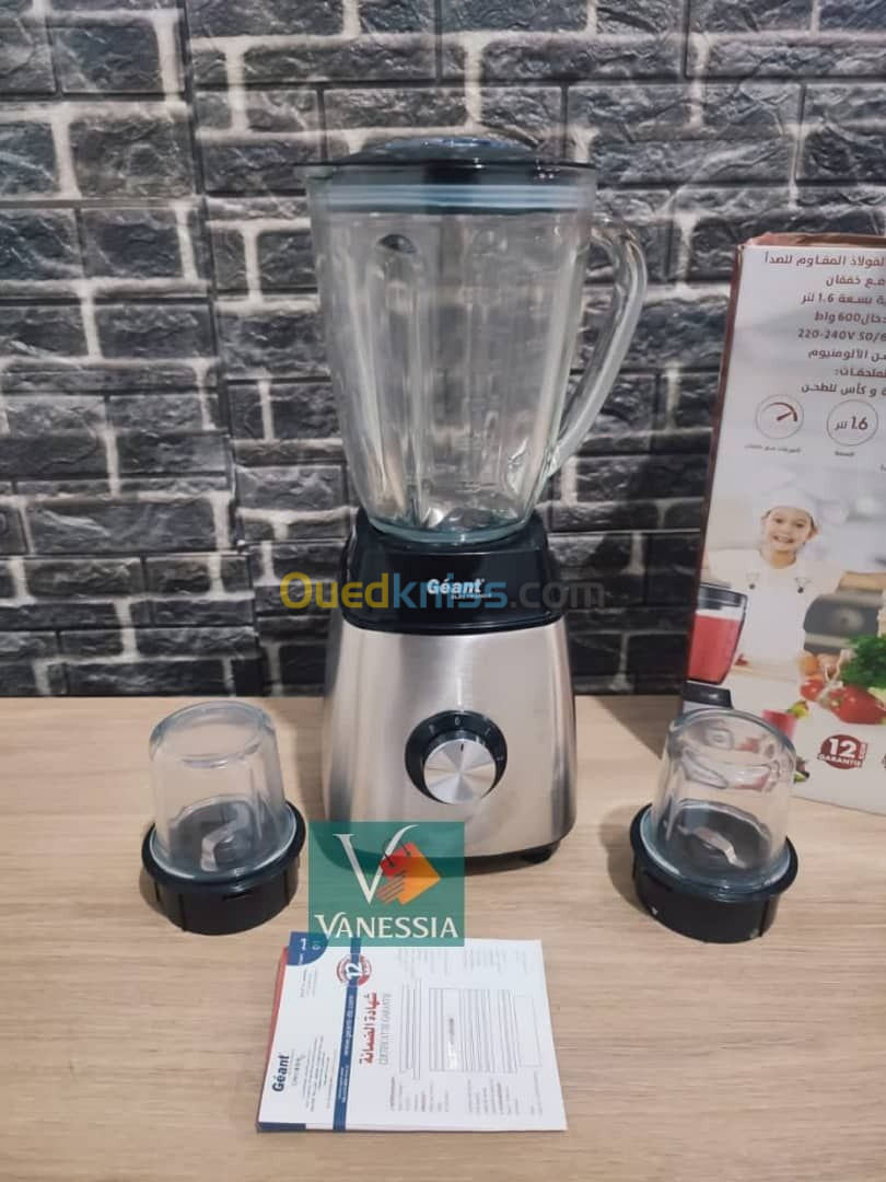 Blender 2en1 Géant 600watts inox