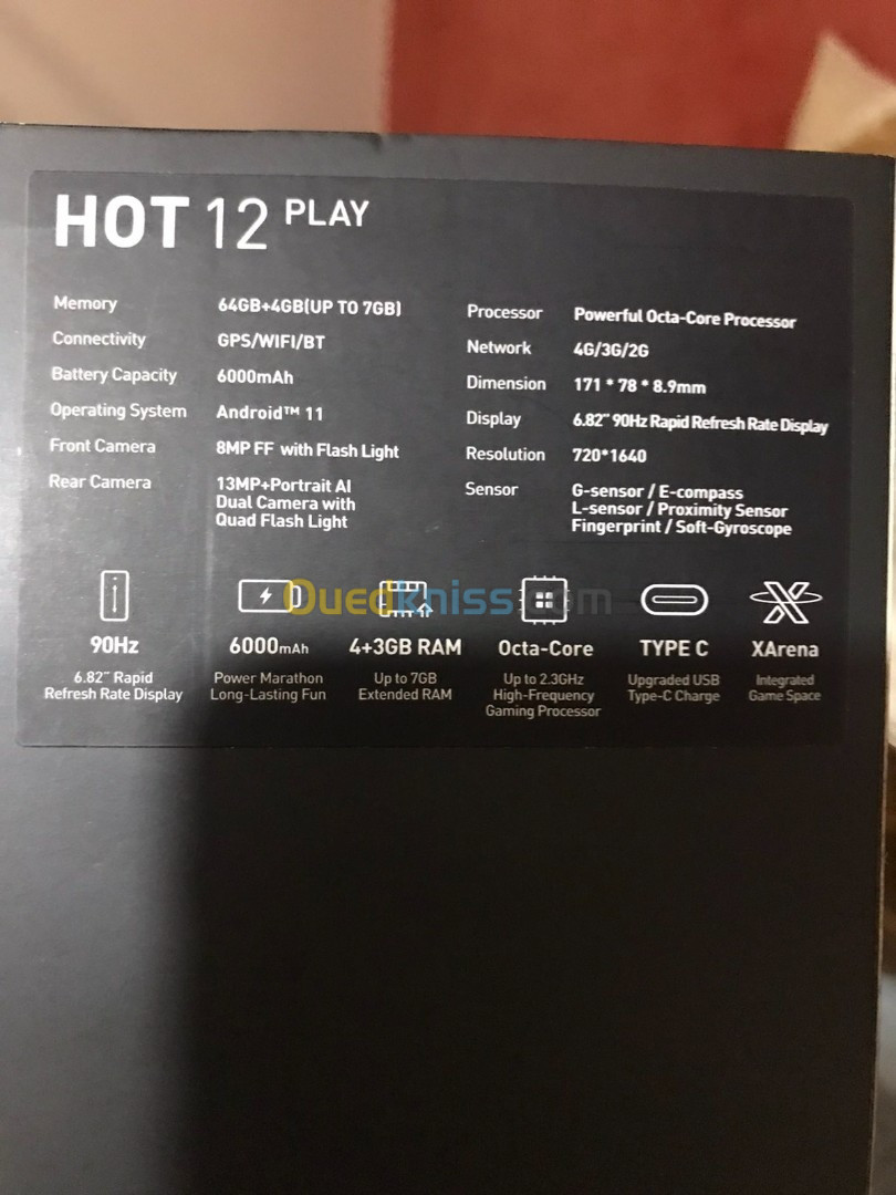 Infinix Hot12 play