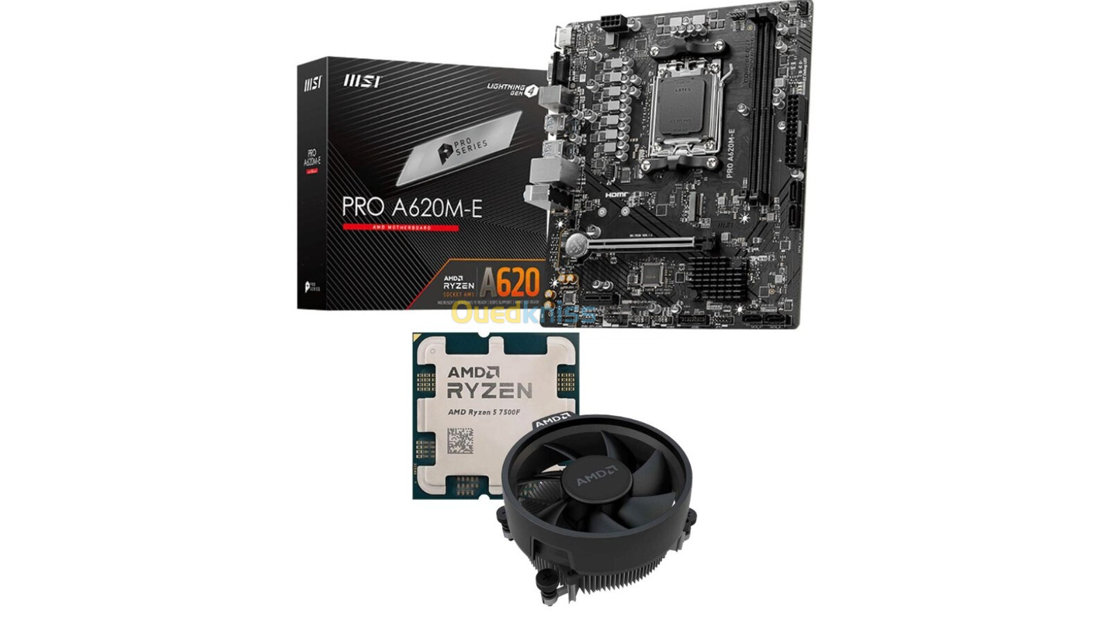 BUNDLE CARTE MERE MSI A620M-E + CPU RYZEN 5 7500F