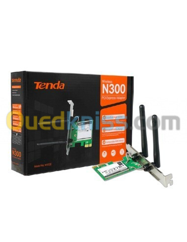 CATRE RESEAU WIFI TENDA PCI EXPRESSE N300 W322E