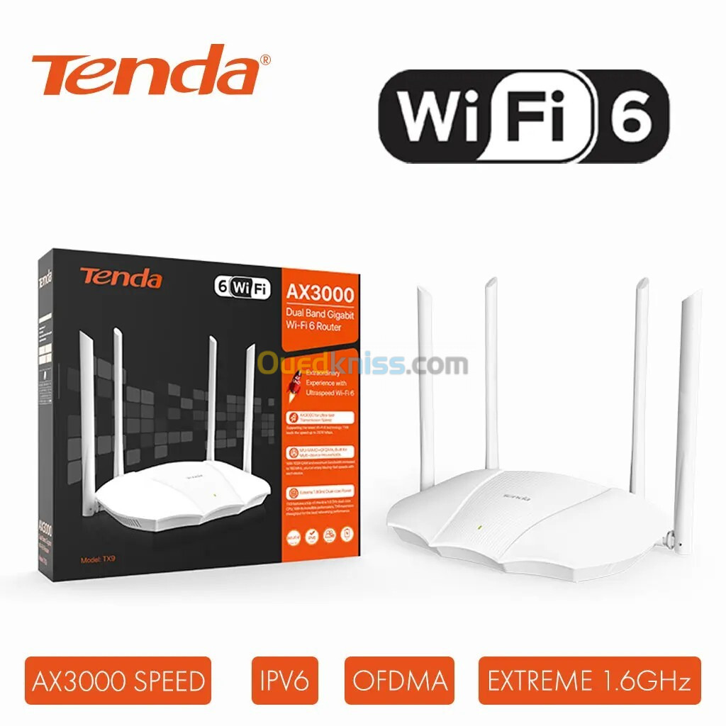  ROUTER TENDA TX9 AX3000 WIFI 6