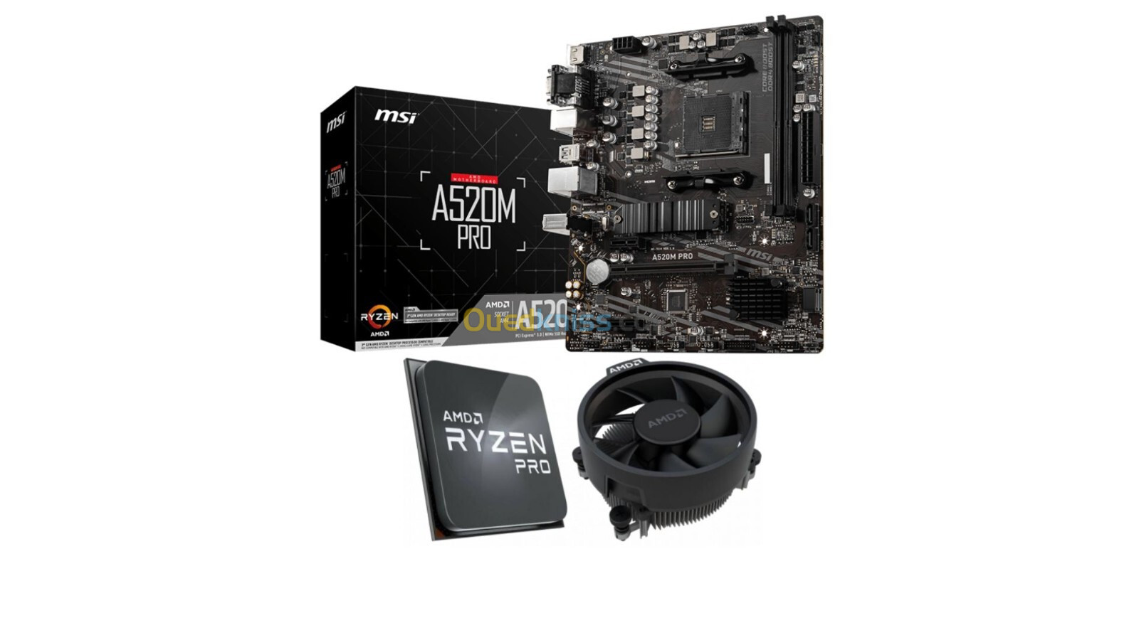 BUNDLE CARTE MERE MSI A520M-A PRO + CPU RYZEN 5 5650G