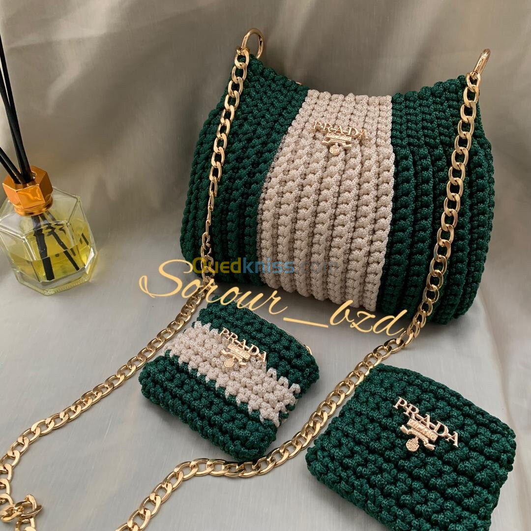 Sac fait a la main crochet 