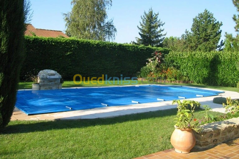 Couverture piscine / bâche a barre sur mesure 