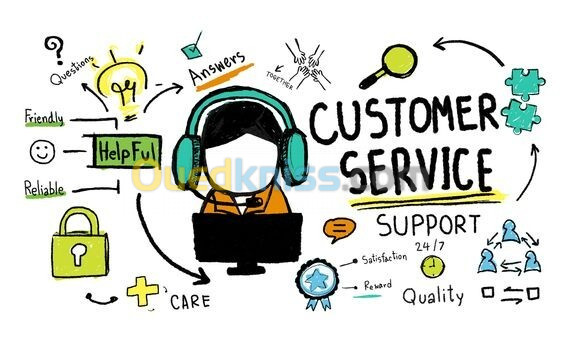 خدمة عملاء service client E-commerce