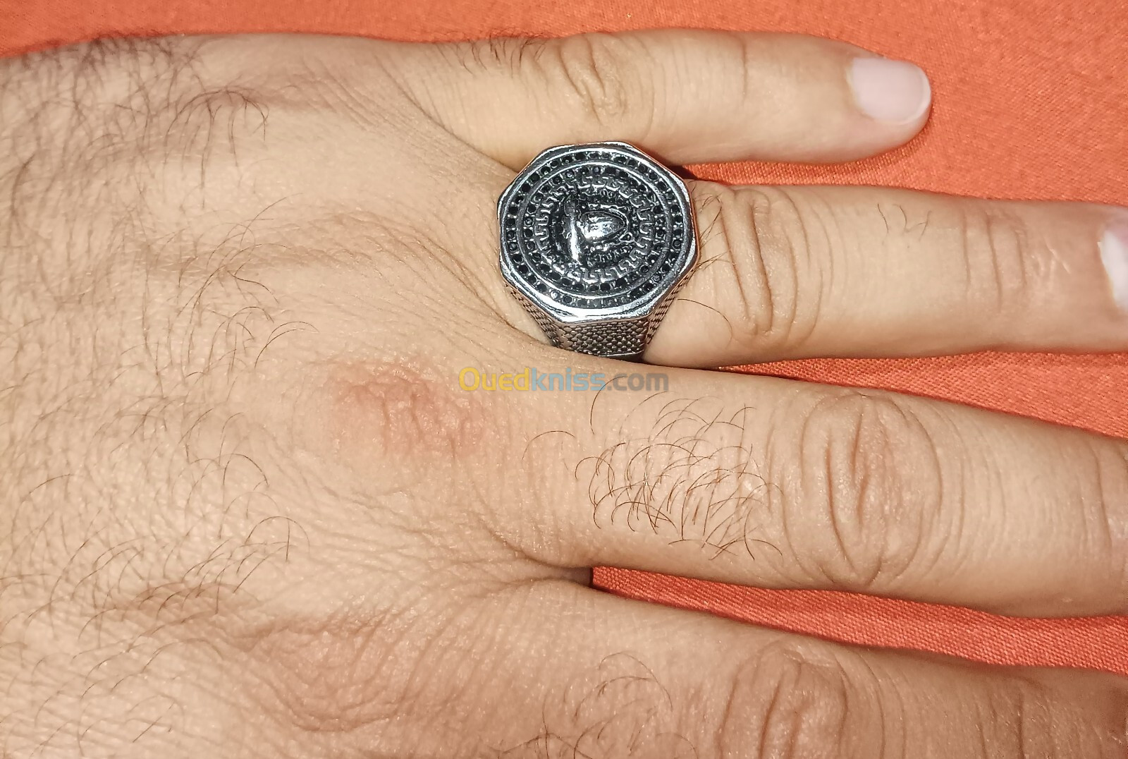 bague versace en acier inoxydable 