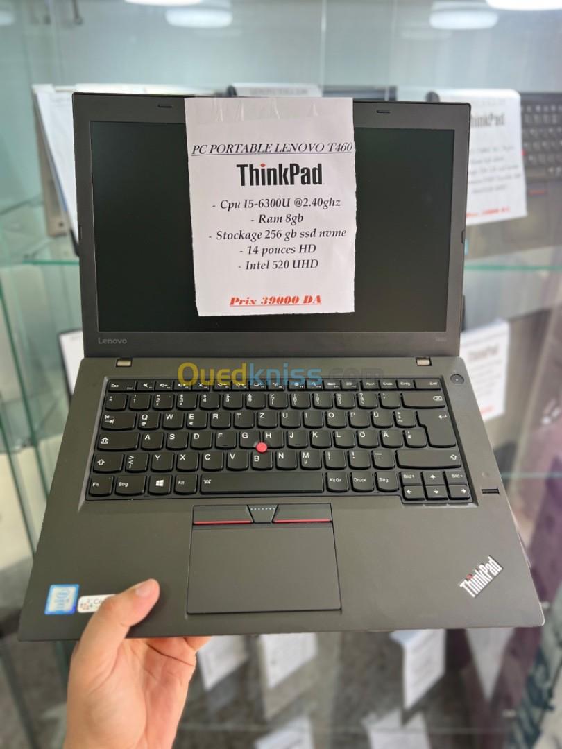 LENOVO THINKPAD MODEL T460 / i5 6eme generation / 8gb Ram / 256ss / battery +5h