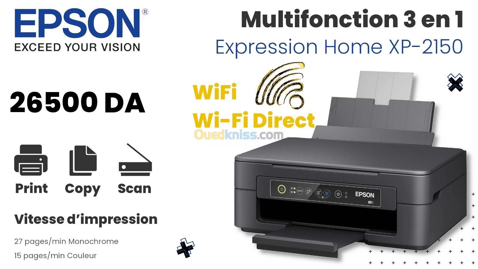 Imprimante Epson Expression Home XP-2150 Multifonction Wifi - Béjaïa Algérie
