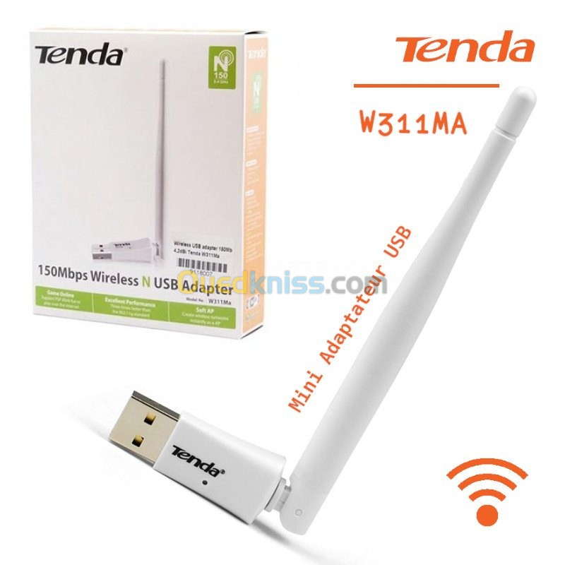 Routeur Sans Fil Tenda W311R 150 Mbit/s