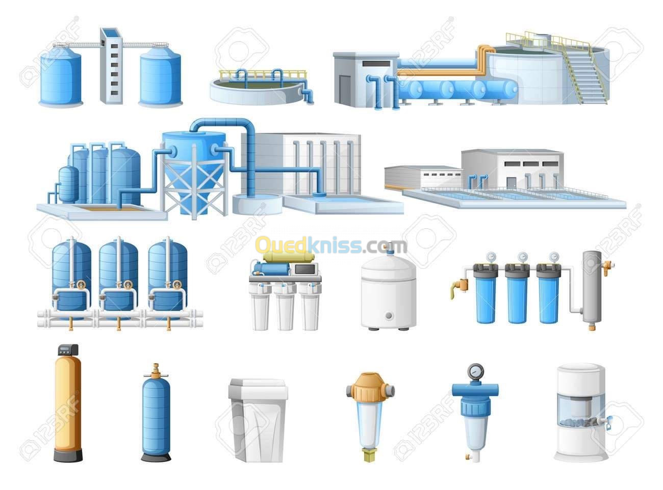 Traitement des eaux système d osmose inverse adoucisseur systeme d épuration