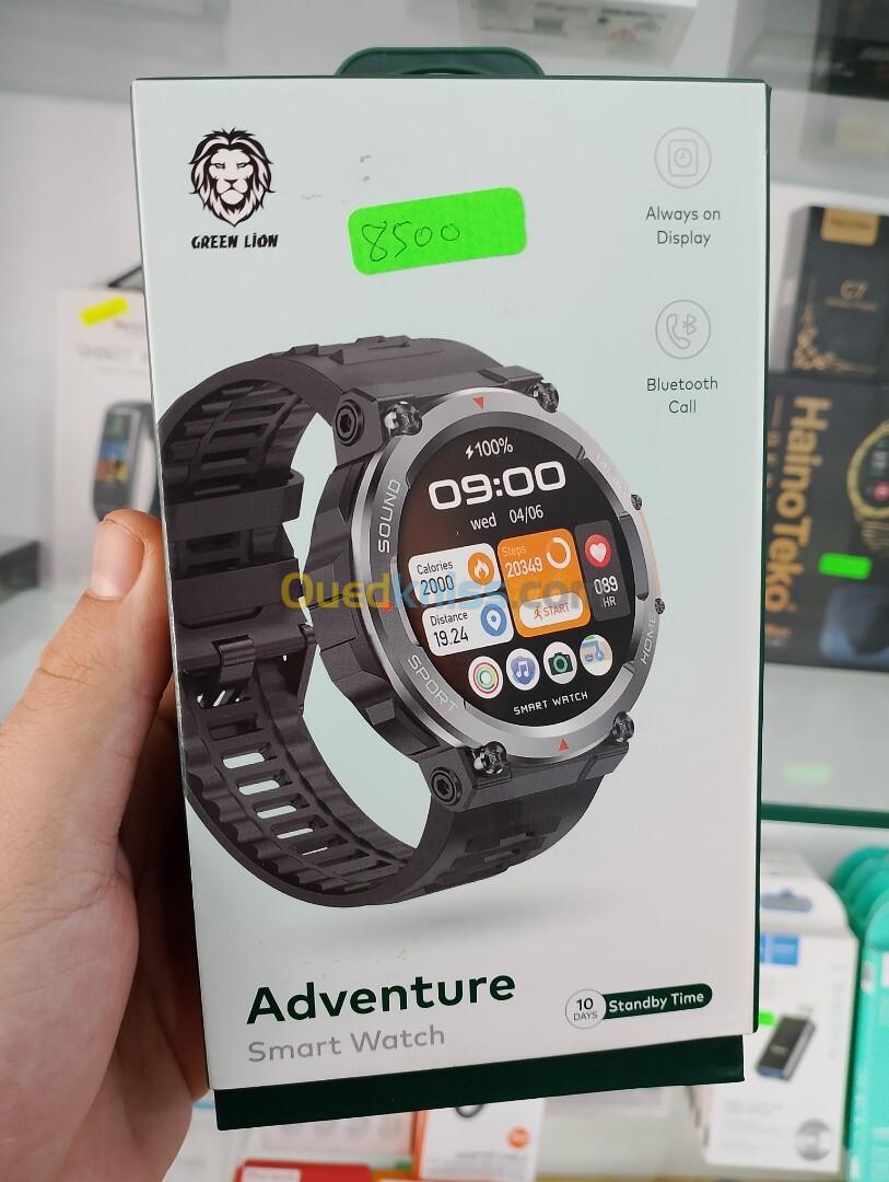 Montre Connectée  Adventure Smart Watch Green Lion GNADSWBK Noir