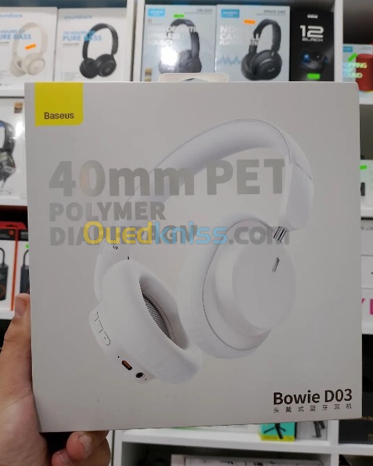 casque d'écoute stéréo Bas192.- Écouteurs sans fil Bowie D03 TWS bluetooth 5.3,