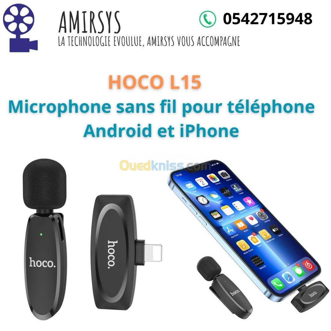 L15 Type-IP Microphone numérique cravate sans fil- Hoco - Hoco Algérie