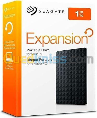 Disque dur externe HDD, 1 To,USB 3.0 pour PC portable et Mac et services,Seagate Expansion Portable,