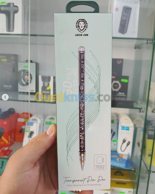 Stylo Transparent Lion Vert Pro - Transparent