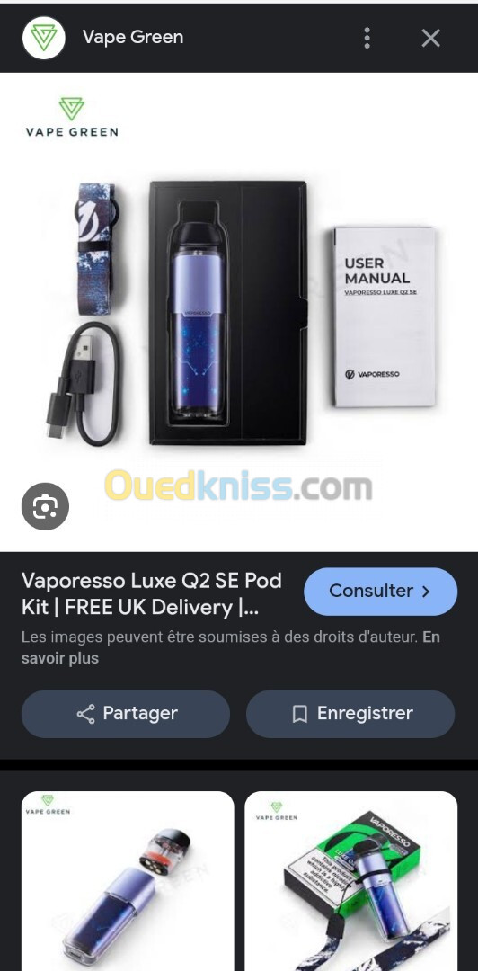 Cigarette électronique vaporesso + geekvape 