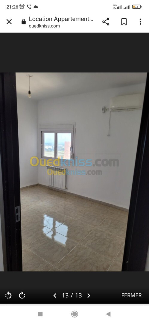 Location Appartement F4 Alger Ouled fayet