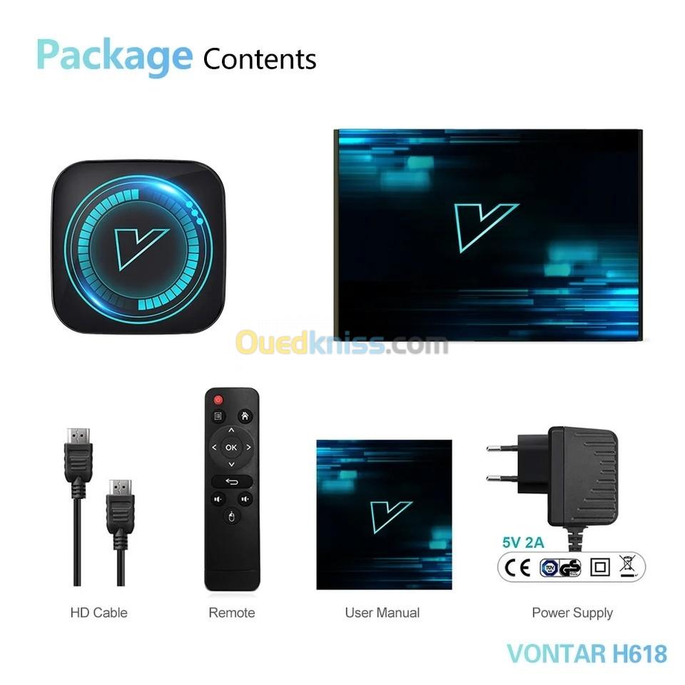 VONTAR-Boîtier TV Android 12 Allwinner H618