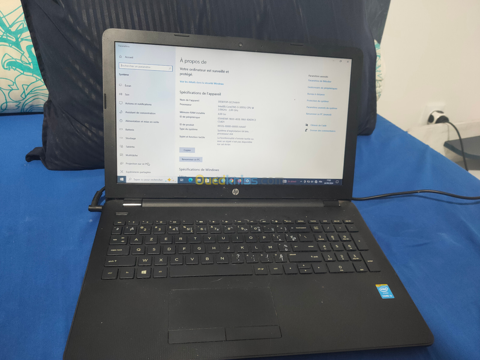 HP laptop i3-5005U