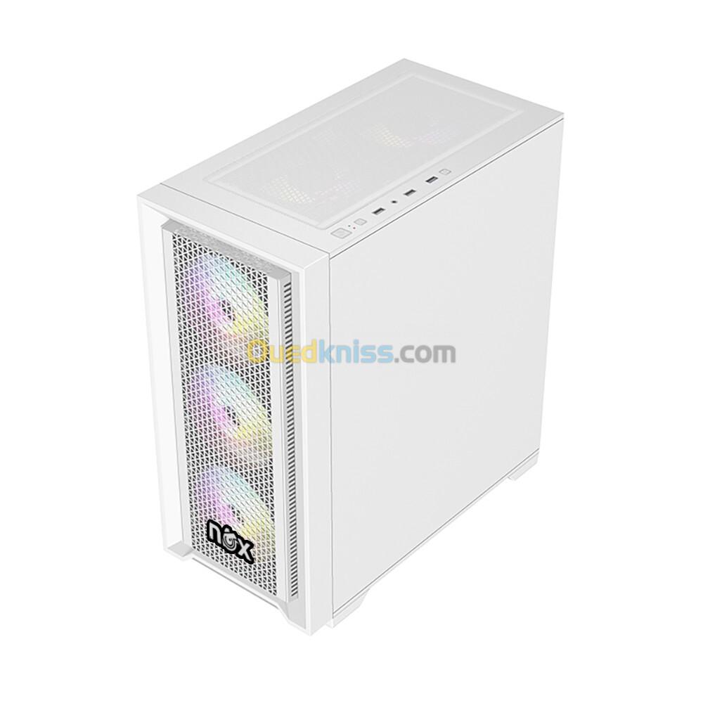 NOX FUSION SPECTRUM WHITE 4 FAN ARGB + REMOTE