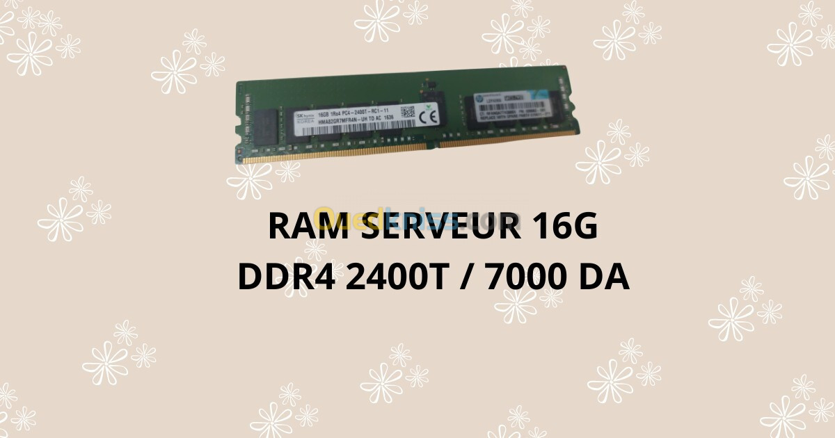 RAM SERVEUR 16G 2400T HPE