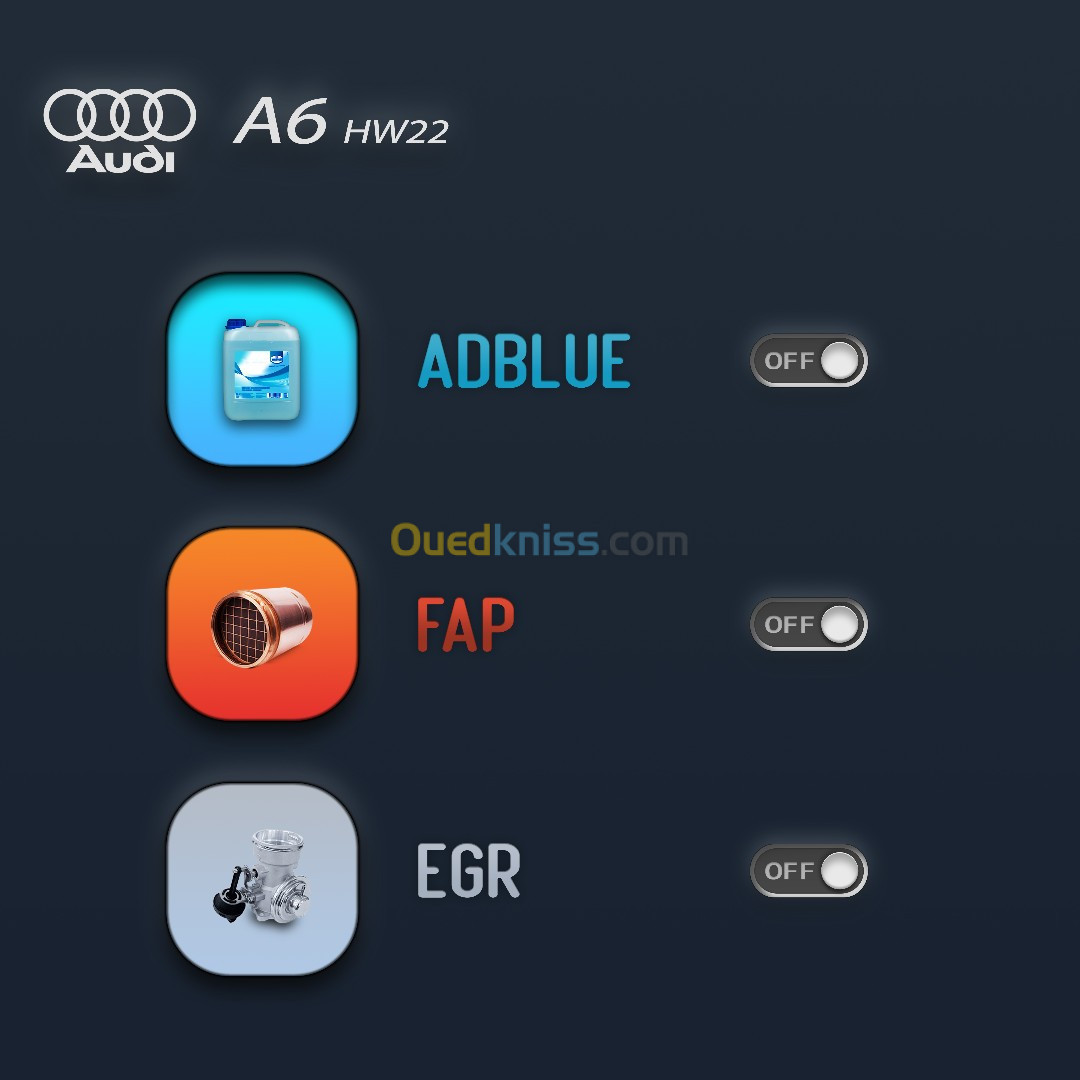 Désactivation Adblue / FAP / EGR / Audi A6 2022