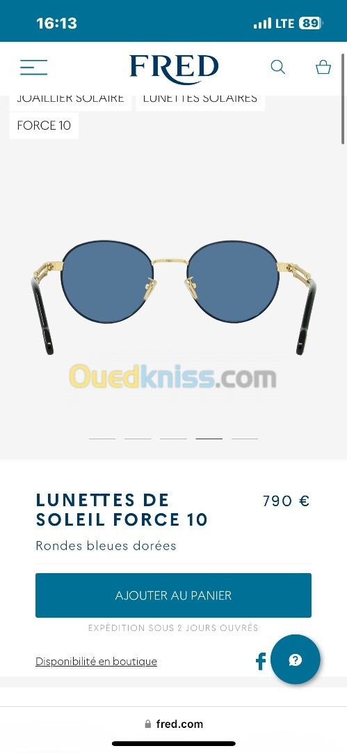 LUNETTES DE SOLEIL fred FORCE 10